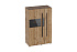 Шкаф-витрина Ницца дуб вотан