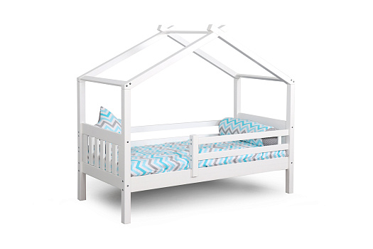 Кровать с надстройкой Ассоль белая