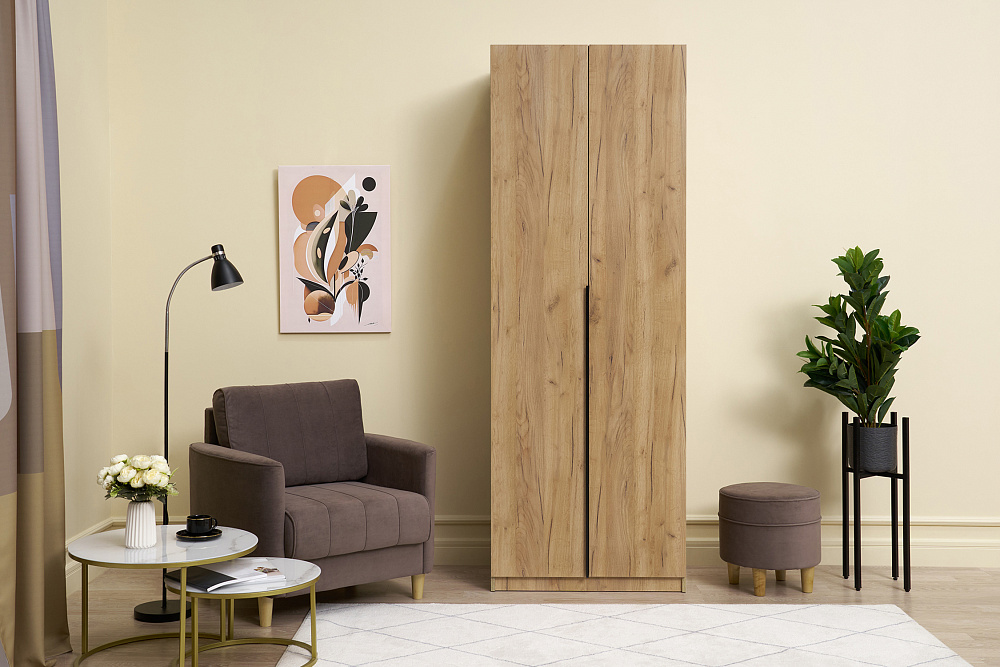 Шкаф 2-х створчатый Тивина дуб золотой