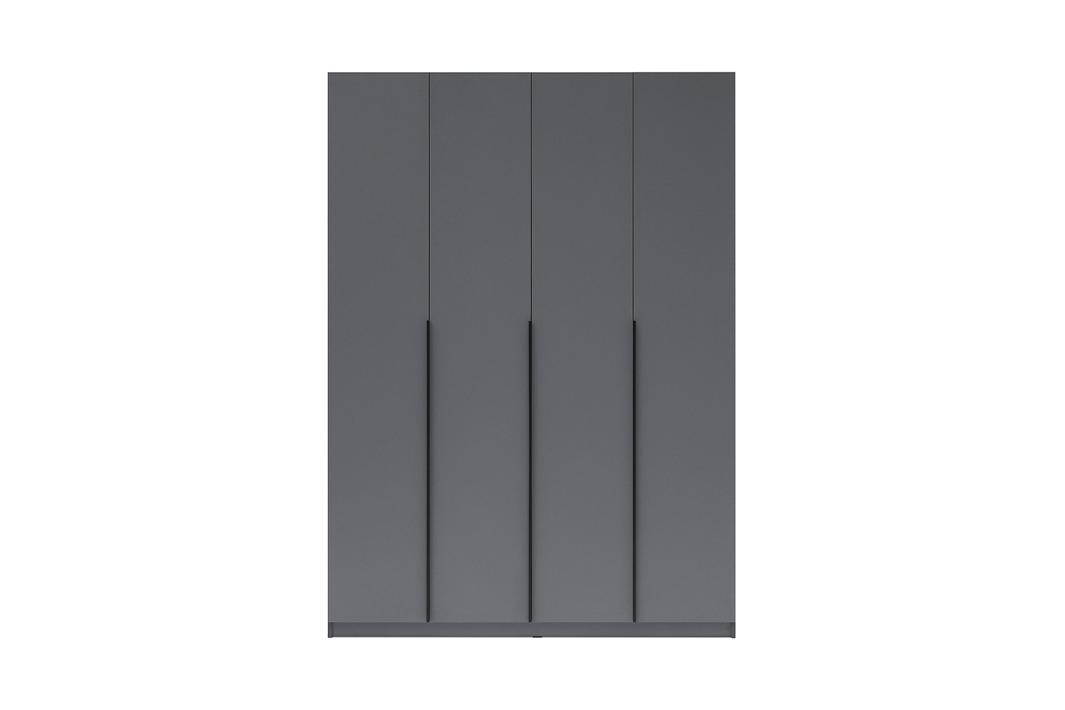 Шкаф 4-х створчатый Тивина графит серый
