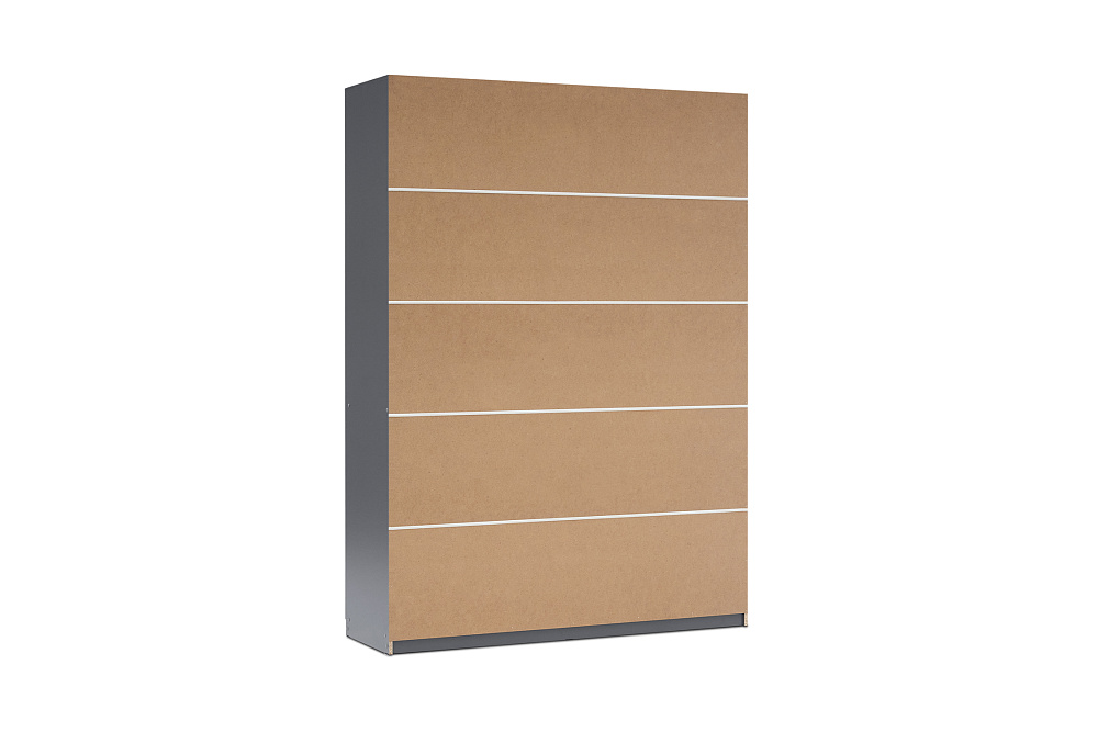 Шкаф 4-х створчатый Тивина графит серый