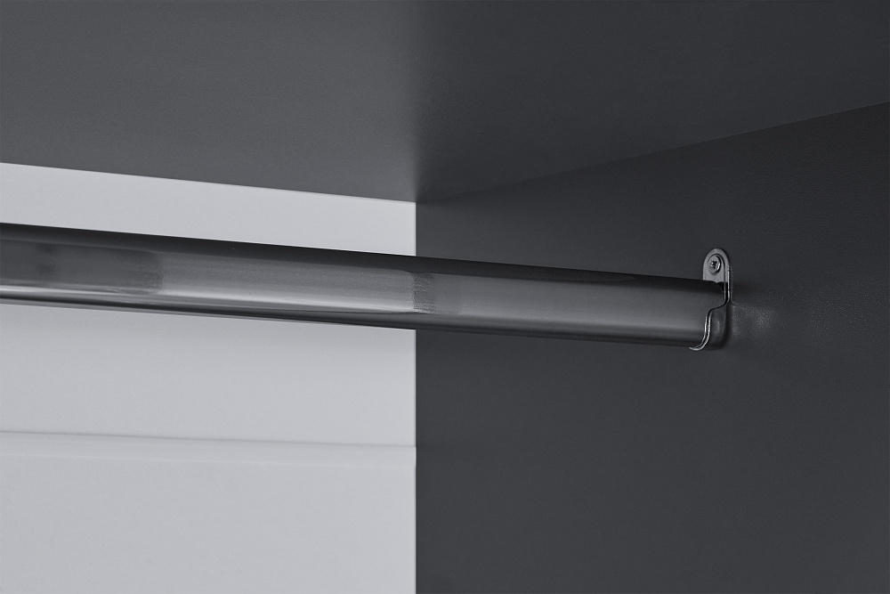 Шкаф 3-х створчатый Тивина графит серый