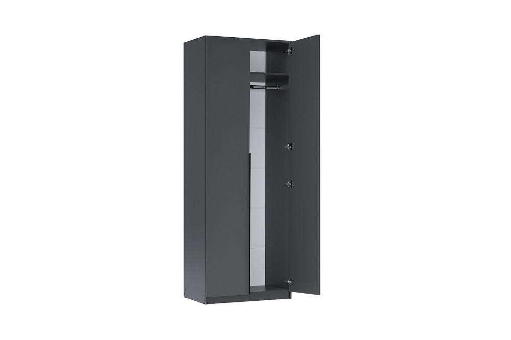 Шкаф 2-х створчатый Тивина графит серый