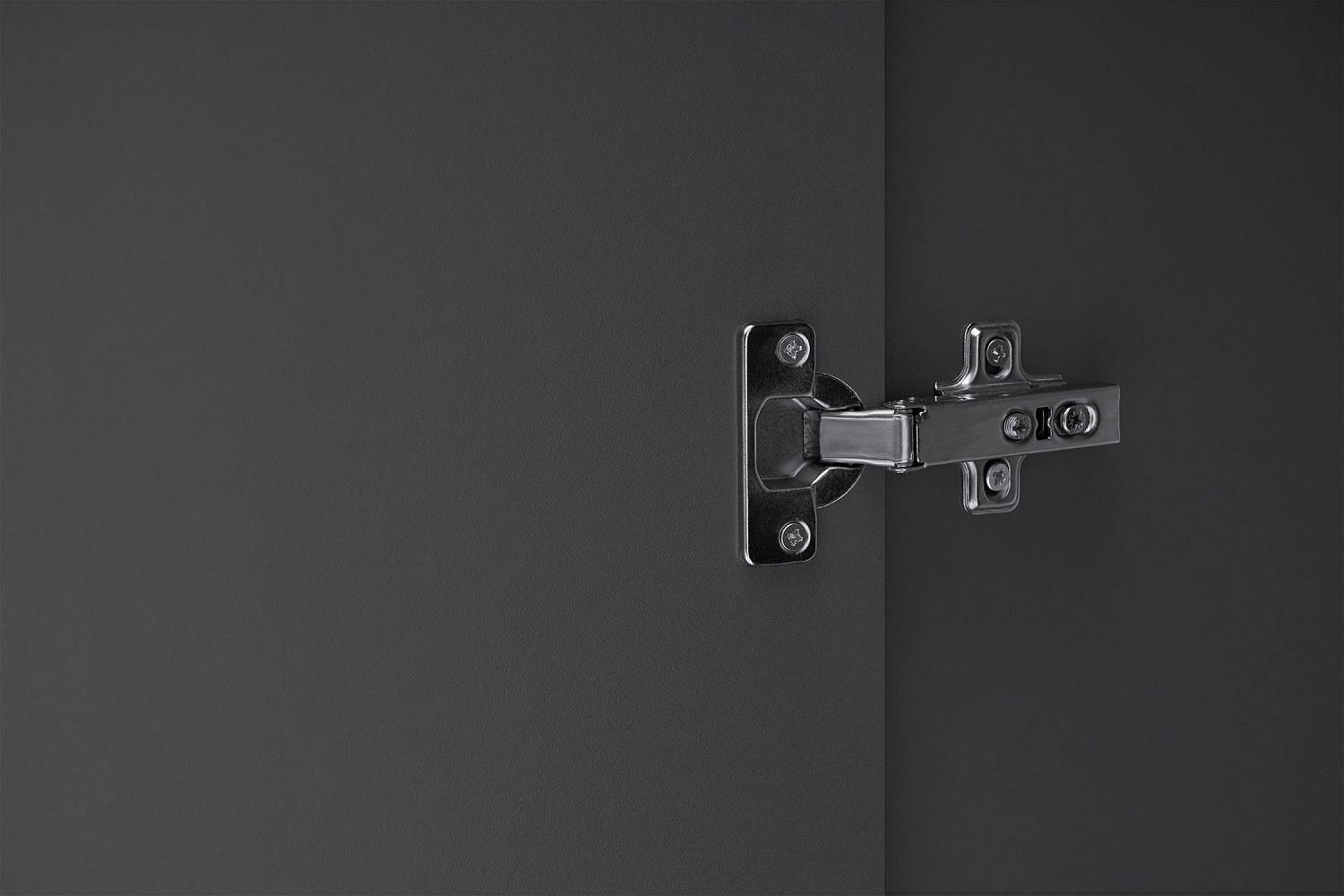 Шкаф 2-х створчатый Тивина графит серый