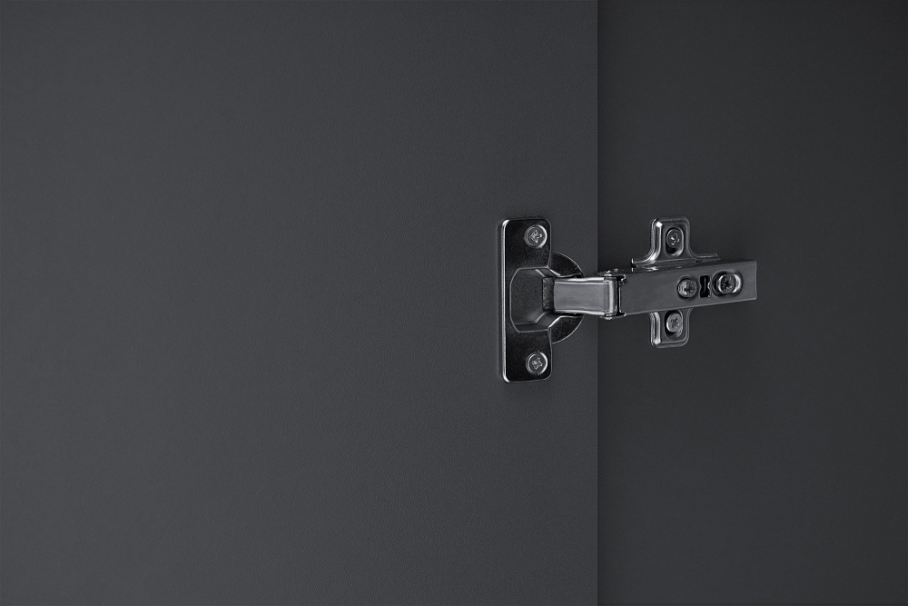 Шкаф 2-х створчатый Тивина графит серый