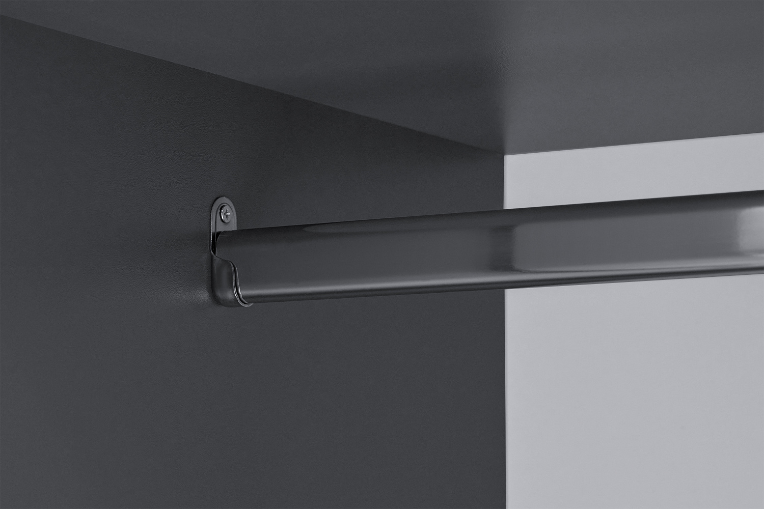 Шкаф 2-х створчатый Тивина графит серый