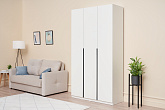 Шкаф 3-х створчатый Тивина белый текстурный