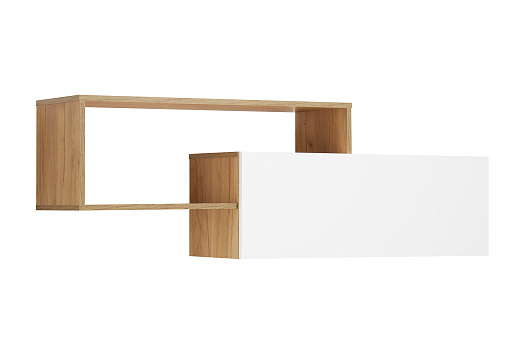 Полка Ирма дуб крафт золото / белый