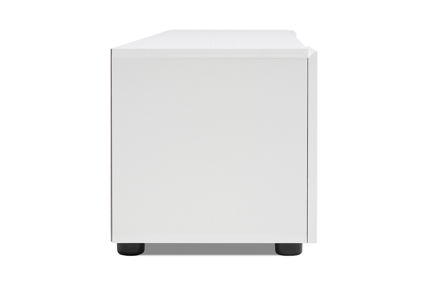 Тумба для ТВ Грейс белая текстурная