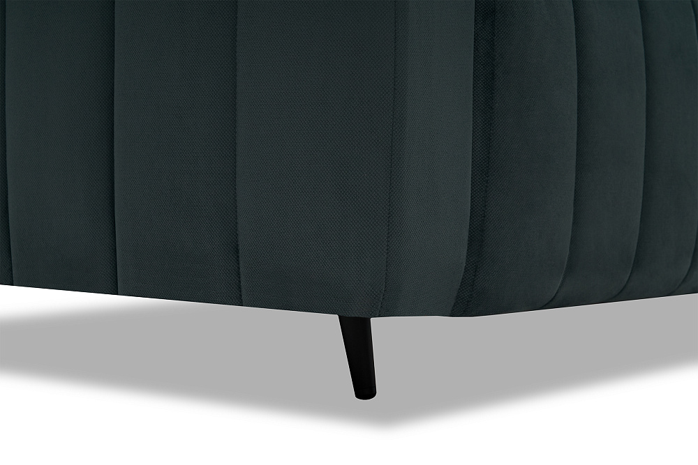 Диван угловой пантограф Флорент велюр серо-синий