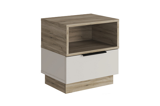 Тумба прикроватная Бохо ТМ-002 дуб крафт серый / кашемир