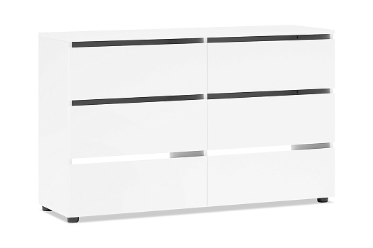 Комод Грейс белый текстурный