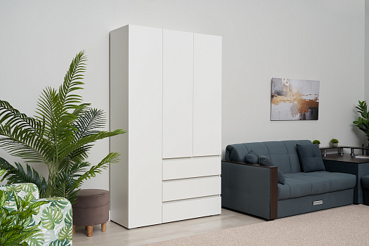 Шкаф 3-х створчатый Ирма белый