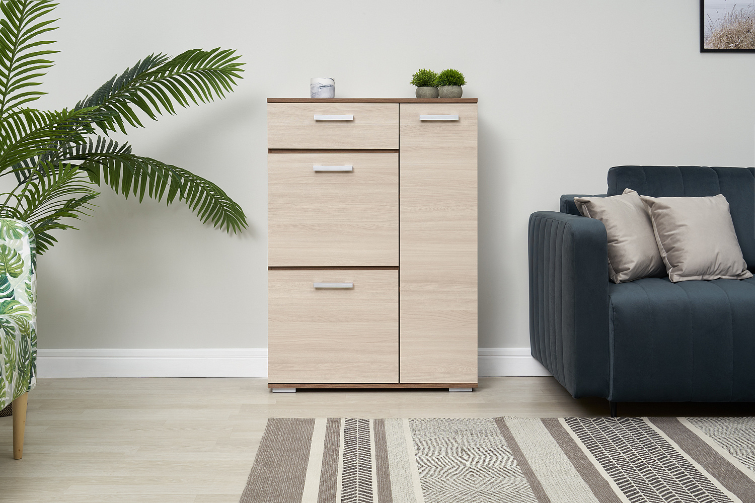 Тумба высокая Ника ясень шимо 