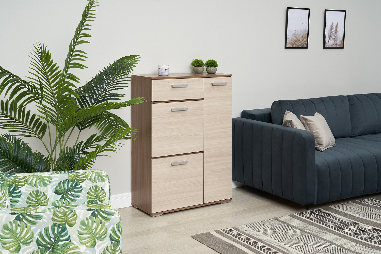 Тумба высокая Ника ясень шимо 