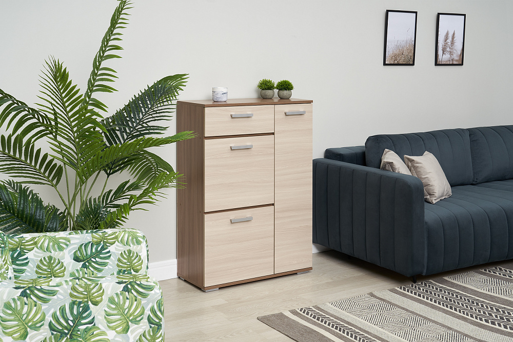 Тумба высокая Ника ясень шимо 