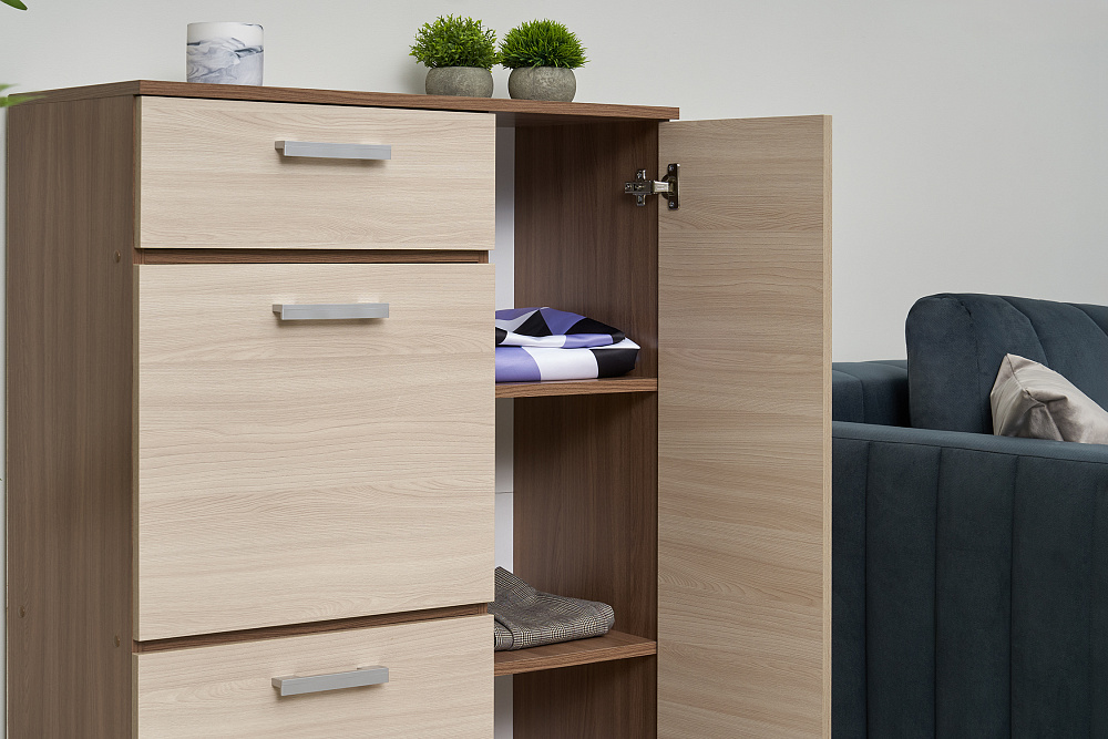 Тумба высокая Ника ясень шимо 