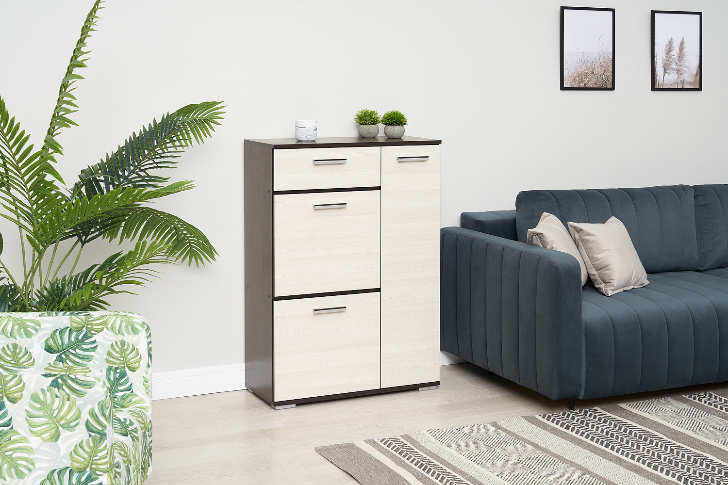 Тумба высокая Ника лоредо / венге 