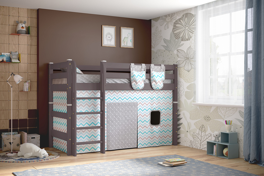 Кровать-чердак Соня лаванда