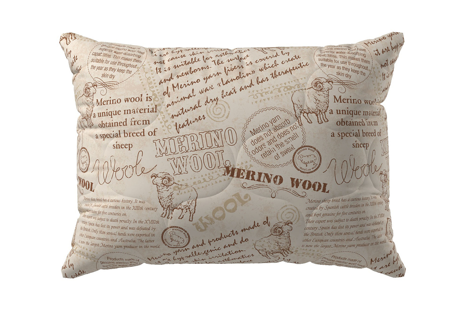 Подушка с шерстью мериноса Волшебная ночь