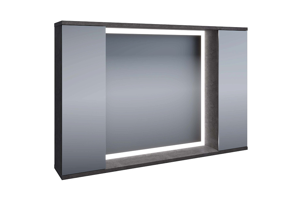 Зеркало-шкаф Дэри 100 цемент