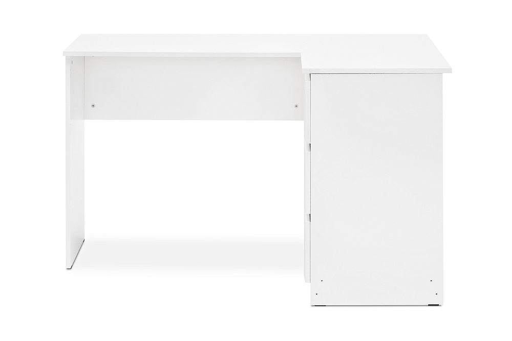 Стол письменный Челси угловой белый / белый глянец