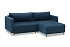 Диван угловой пантограф Флорент велюр темно-синий