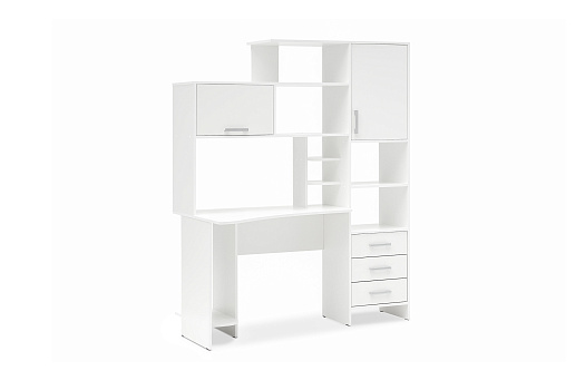 Стол компьютерный с надстройкой №6 белый