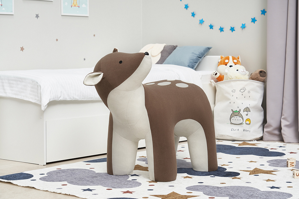 Пуф Leset Bambi коричневый / бежевый