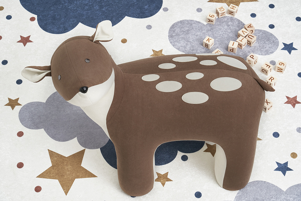 Пуф Leset Bambi коричневый / бежевый