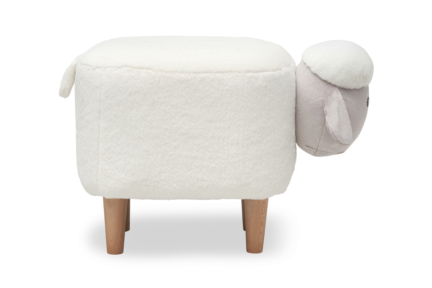 Пуф Leset Lamb Combi молочный / серый