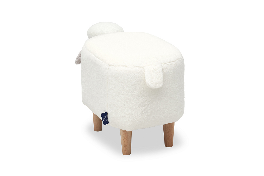 Пуф Leset Lamb Combi молочный / серый