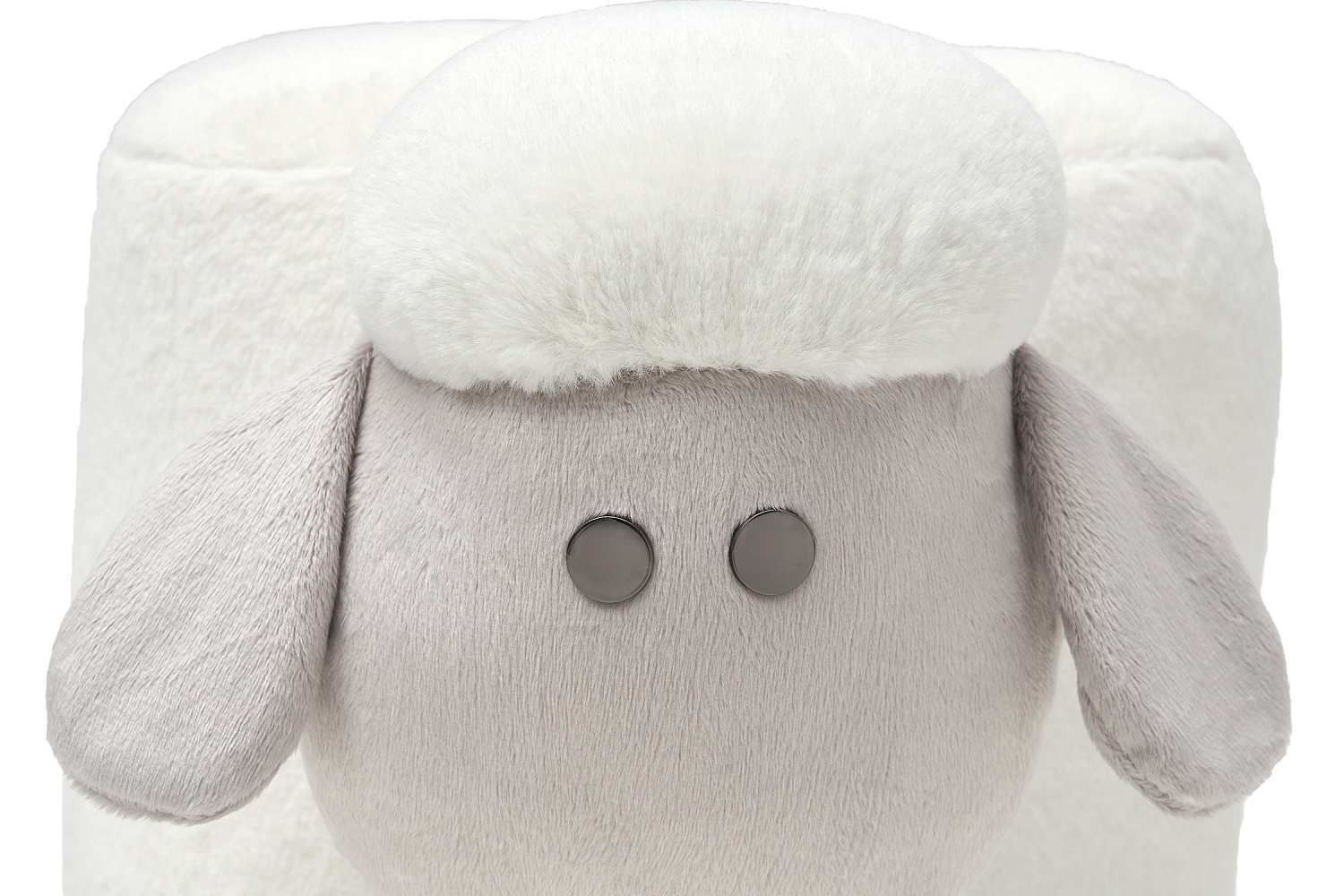 Пуф Leset Lamb Combi молочный / серый