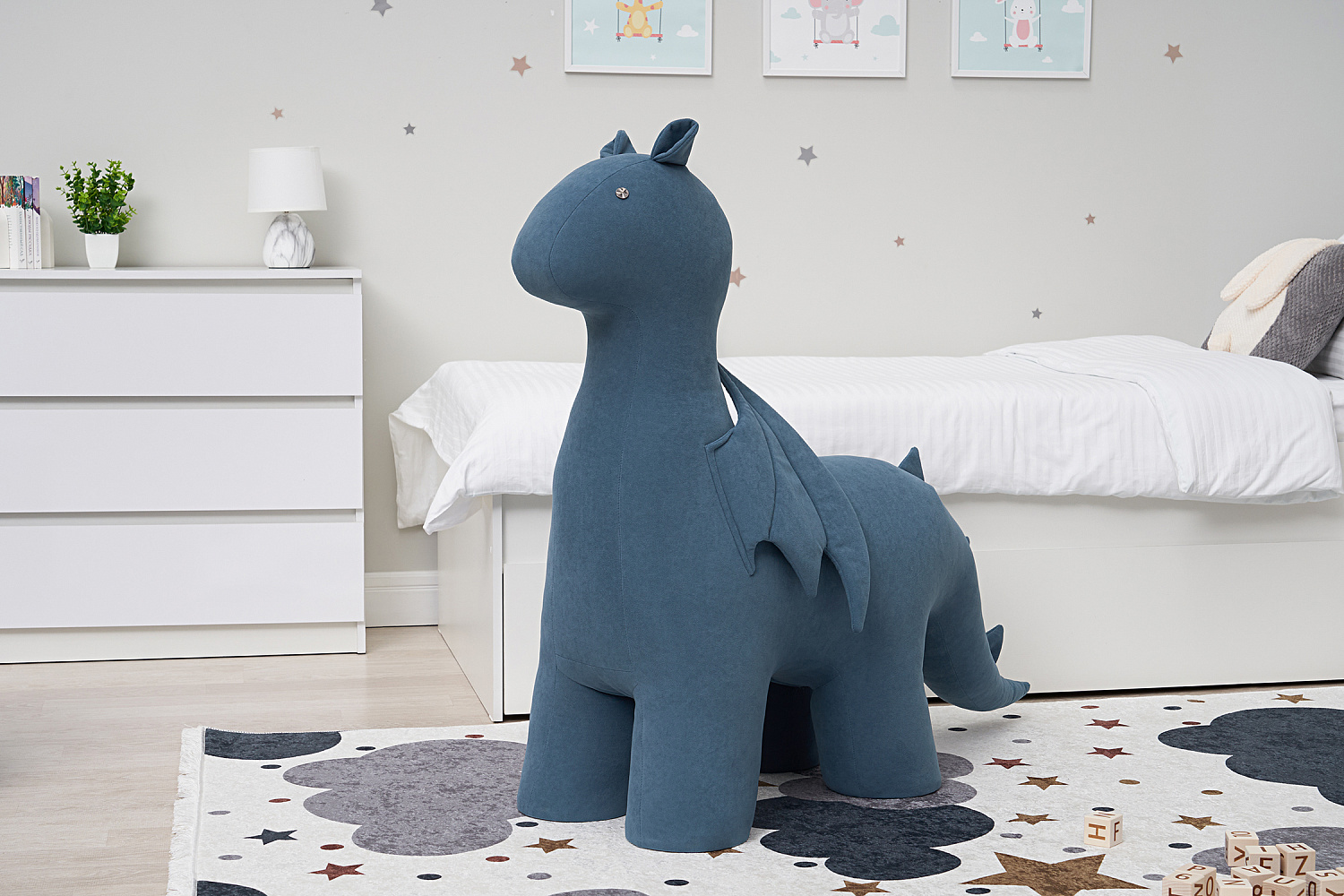 Пуф Leset Dragon голубой