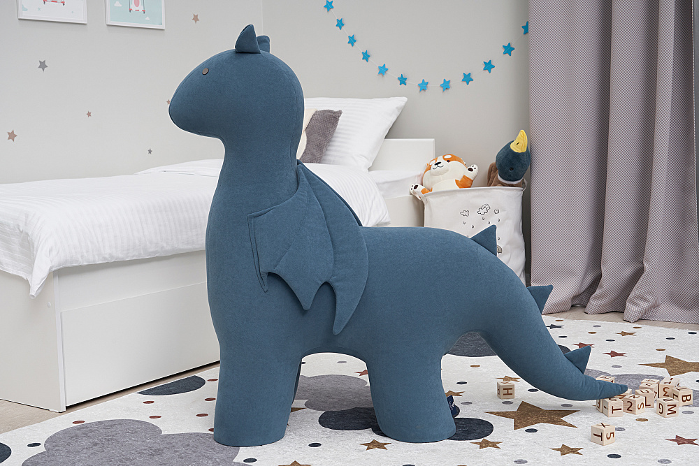 Пуф Leset Dragon голубой