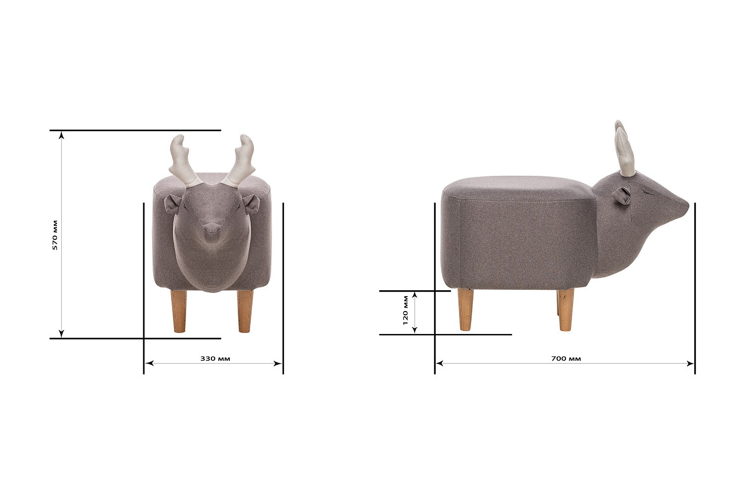 Пуф Leset Maral Combi бежевый