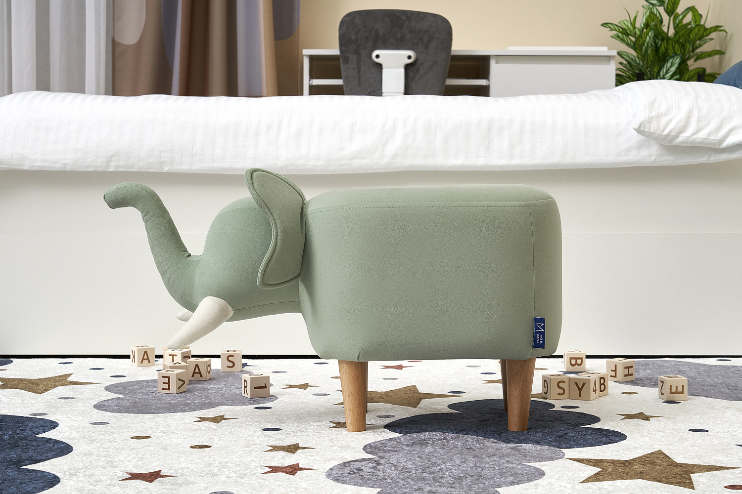 Пуф Leset Slon Combi светло-зеленый