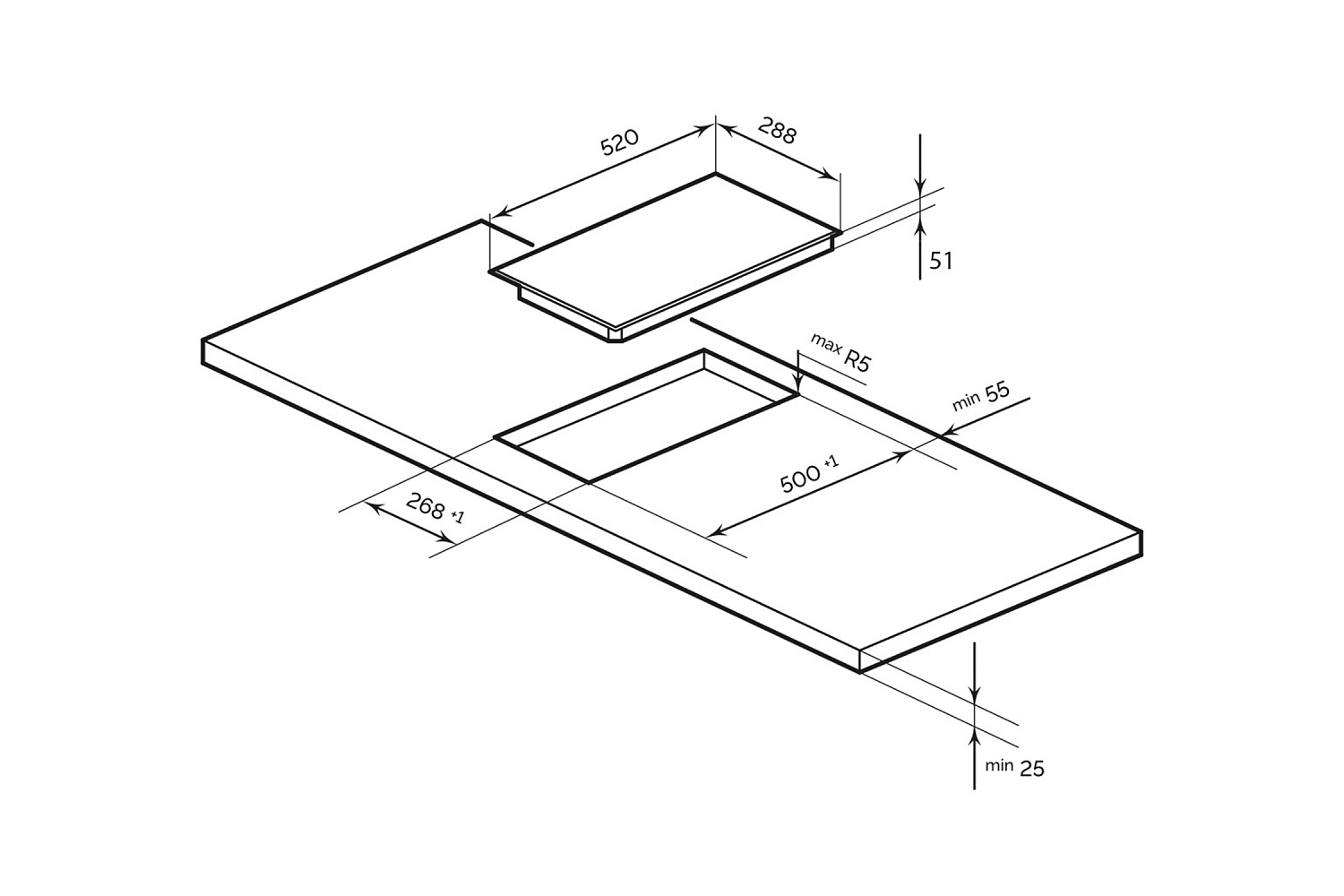 Электрическая варочная панель LEX EVH 3020 BL 