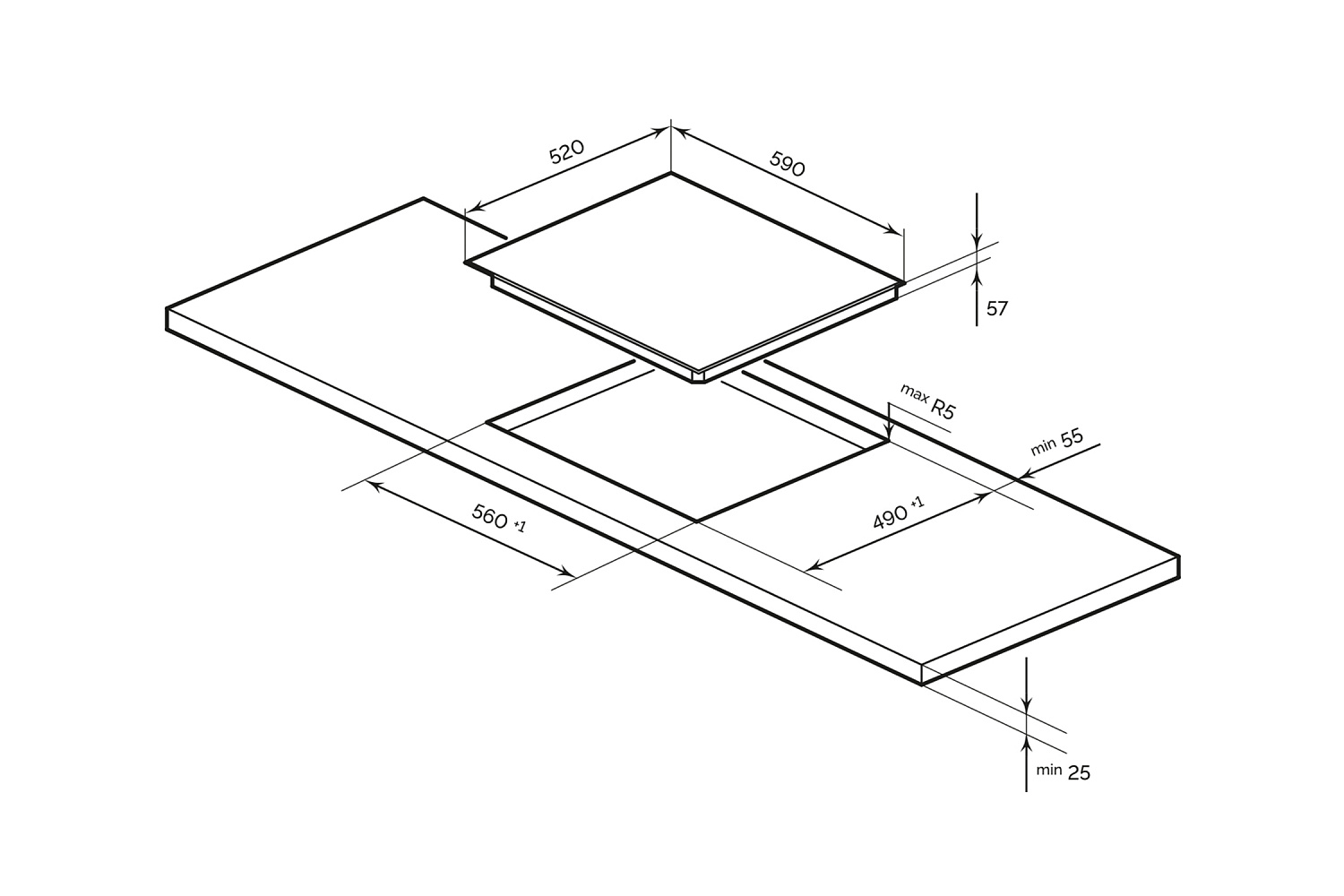 Индукционная варочная панель LEX EVI 640A WH