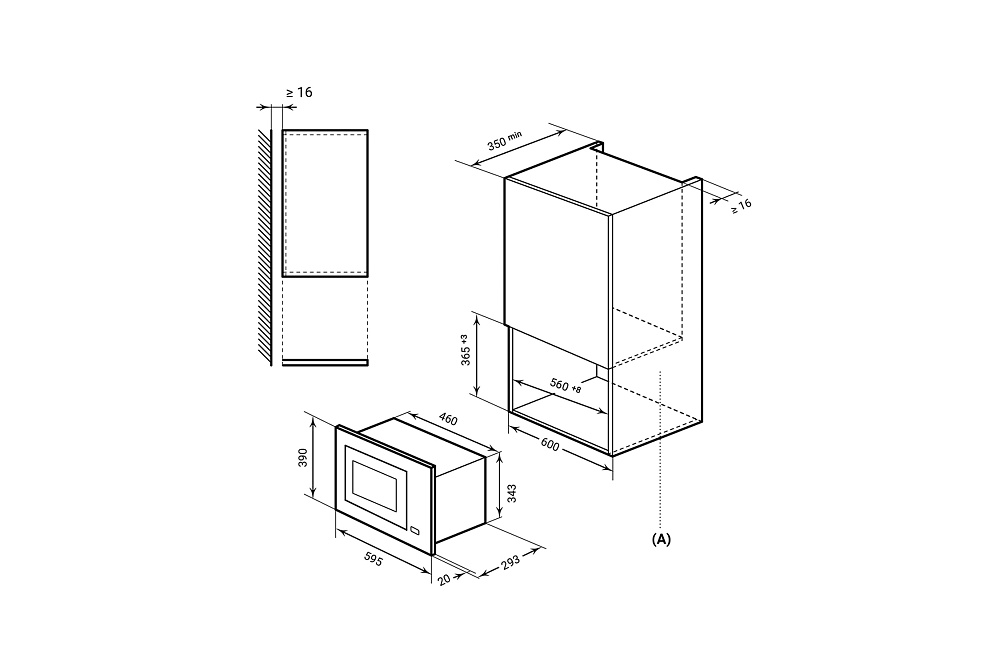 Встраиваемая микроволновка BIMO 20.05 INOX
