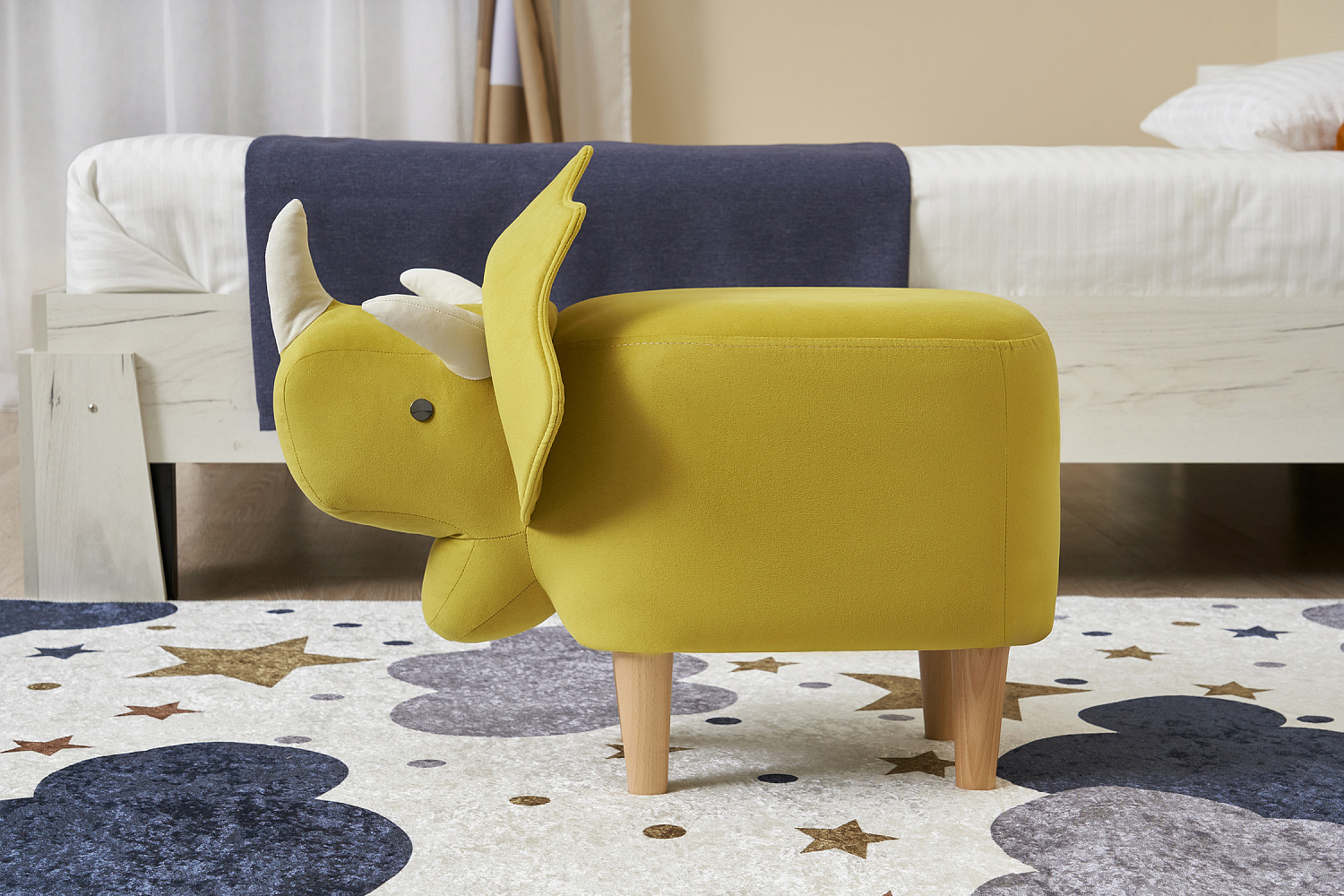 Пуф Leset Dino Combi желтый