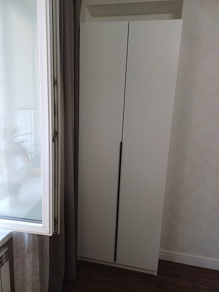 Шкаф 2-х створчатый Тивина белый текстурный