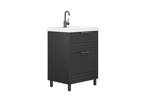 Тумба Терра 60 люкс матовый графит