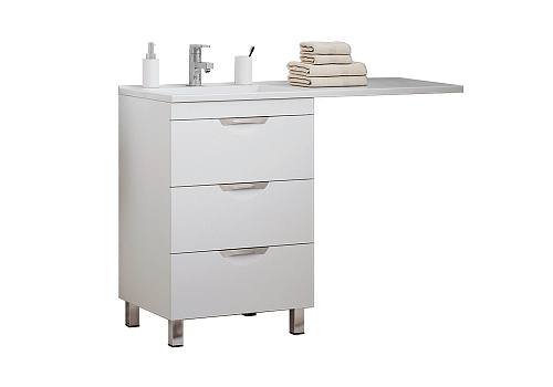 Тумба с 3-мя ящиками Алиот 120 белая