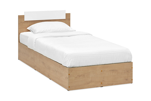 Кровать односпальная Эко дуб вотан / белый