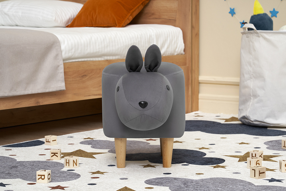 Пуф Leset Rabbit Combi серый