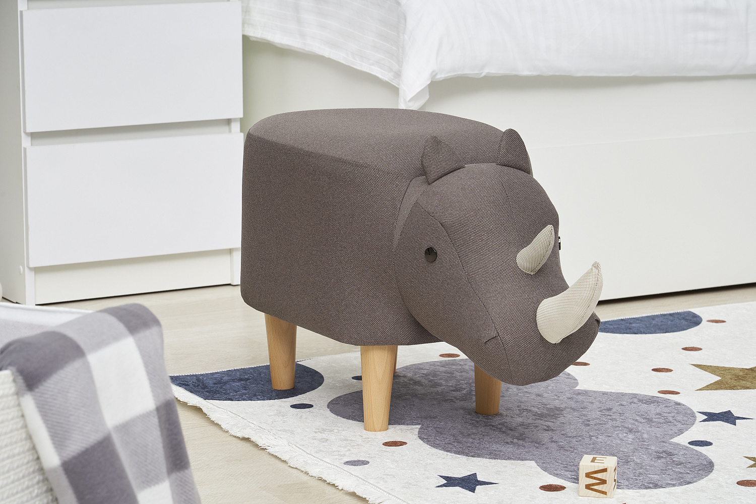 Пуф Leset Rhino Combi коричневый