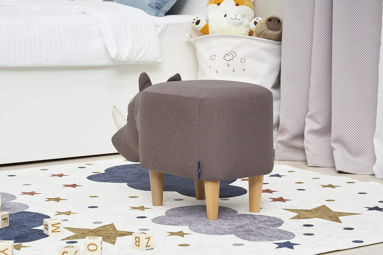 Пуф Leset Rhino Combi коричневый