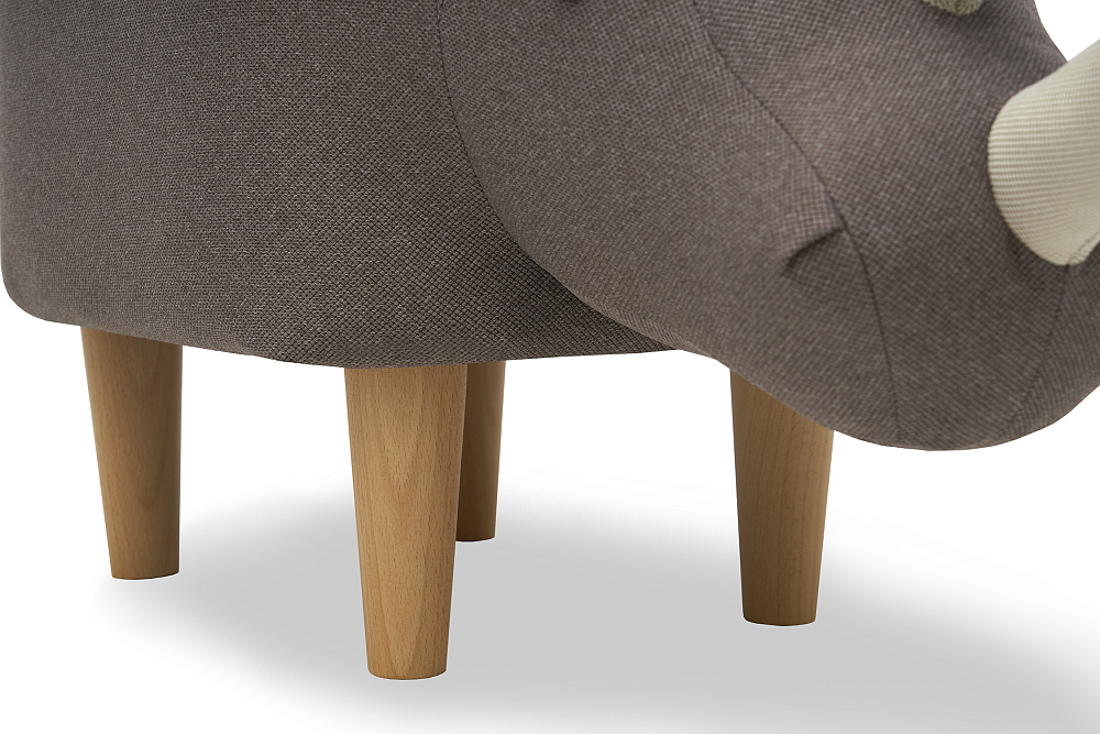 Пуф Leset Rhino Combi коричневый