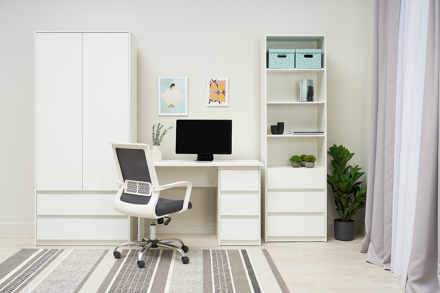 Стол письменный Айден белый